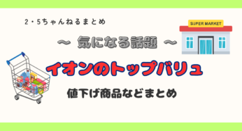 【イオン】庶民の味方！”イオンのトップバリュ”値下げ商品などまとめ！